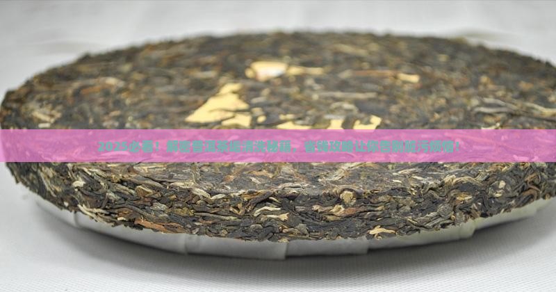 怎样洗好普洱茶的茶垢呢