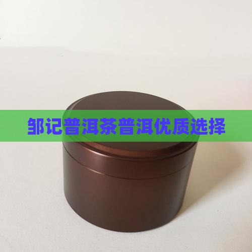 邹记调味普洱茶