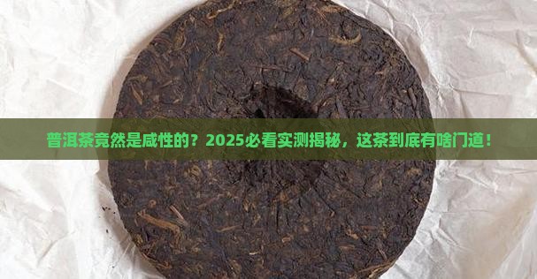 普洱茶是咸性的