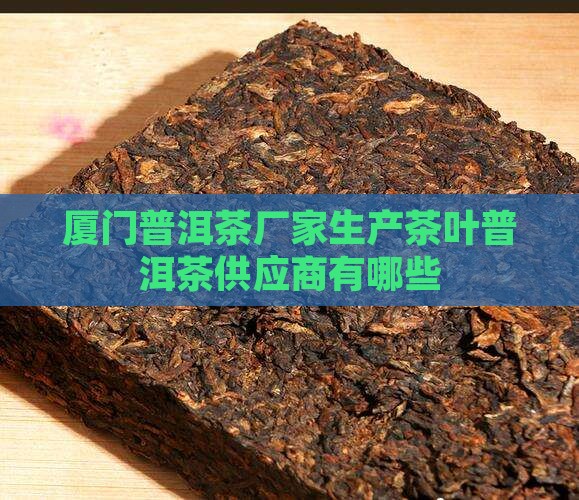 厦门熟普洱茶供应商有哪些