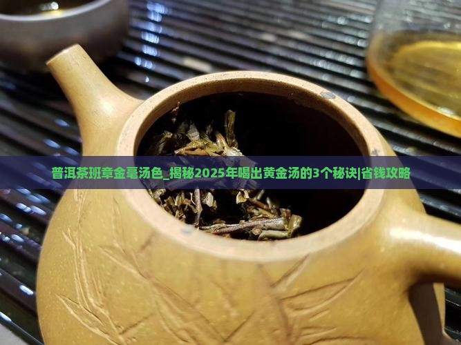 普洱茶班章金毫汤色