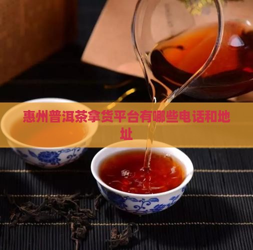惠州普洱茶拿货平台