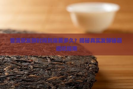 普洱茶的发酵时间