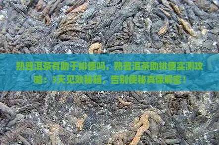 熟普洱茶有助于排便吗
