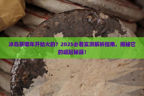 冰岛茶哪年开始热