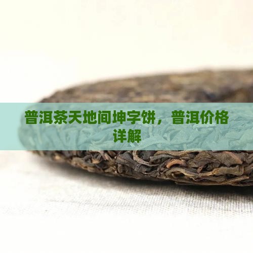 天地间普洱茶坤字饼