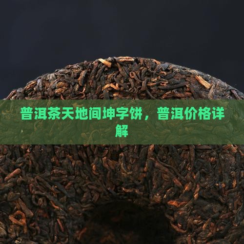 天地间普洱茶坤字饼