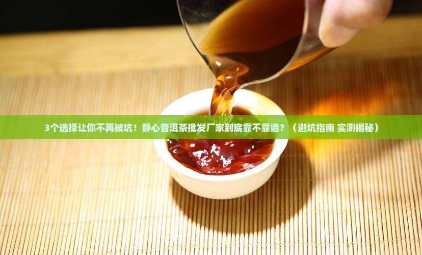 静心普洱茶批发厂家