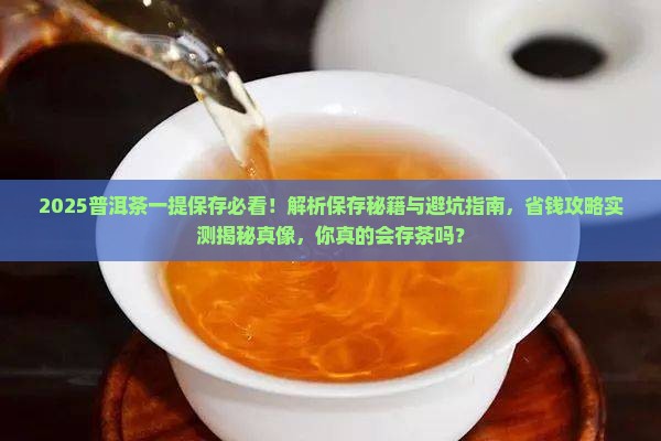 普洱茶一提保存