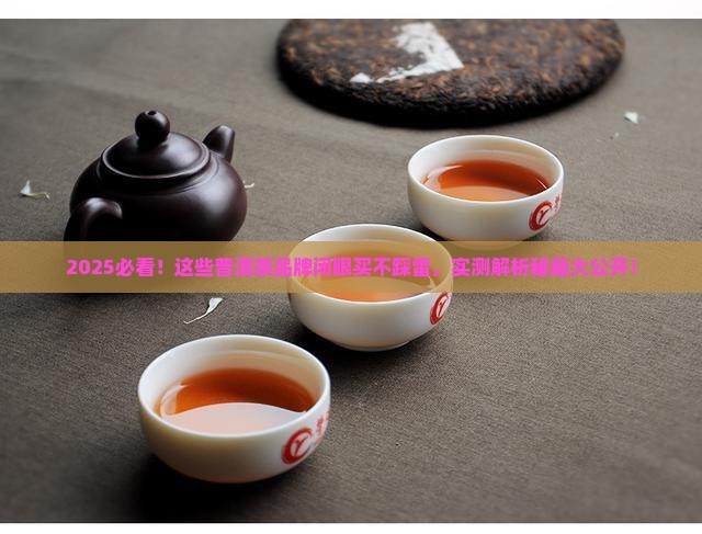 无脑买入的普洱茶品牌有哪些