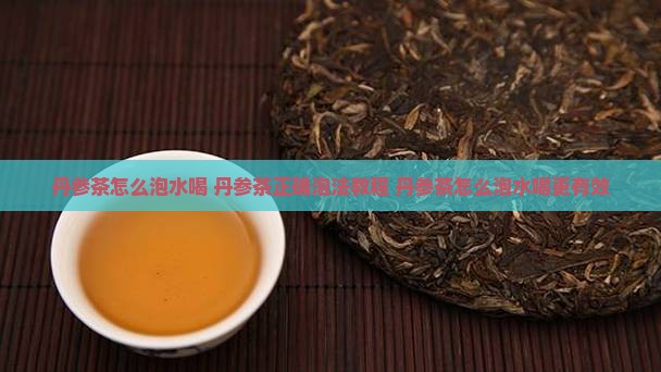 丹参茶怎么泡水喝 丹参茶怎么泡水喝