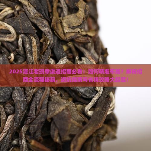 湛江老班章渠道招商