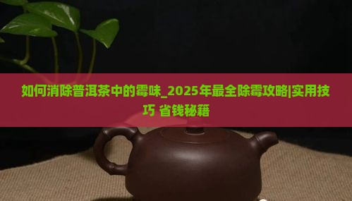 如何消除普洱茶中的霉味