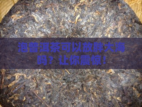 泡普洱茶可以放胖大海吗