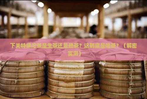 下关特级沱茶是生茶还是熟茶