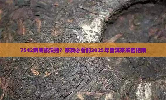 7542有没有熟茶