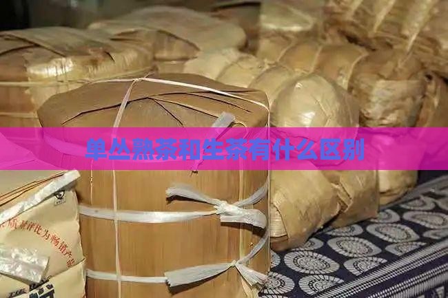 单丛熟茶和生茶有什么区别