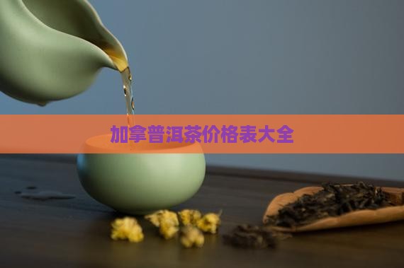 加拿普洱茶价格表