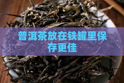 普洱茶放在铁罐里