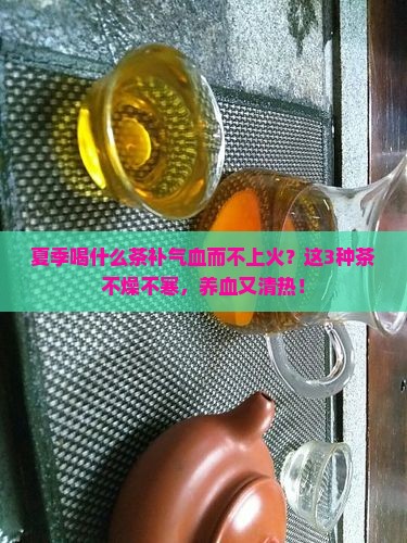 夏季喝什么茶补气血而不上火
