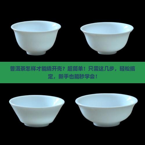 普洱茶怎样才能撬开壳