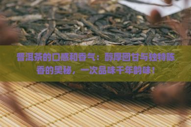 普洱茶的口感和香气