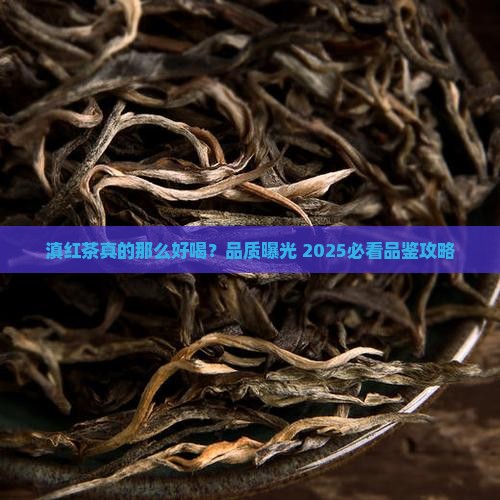 滇红茶的品质特点