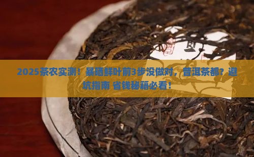 普洱茶杀青前暴晒鲜叶好吗