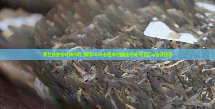 我的侠客茶叶商在哪