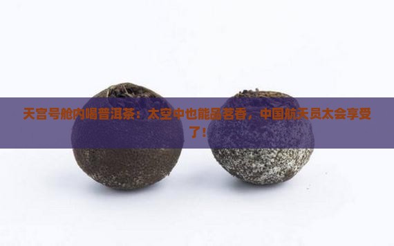 天宫号舱内喝普洱茶