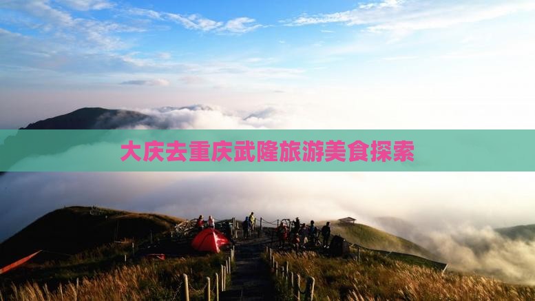 大庆去重庆武隆旅游小吃