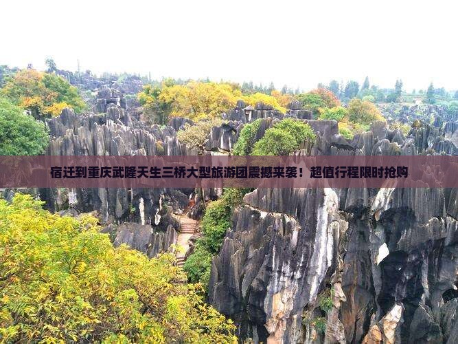 宿迁到重庆武隆天生三桥大型旅游团