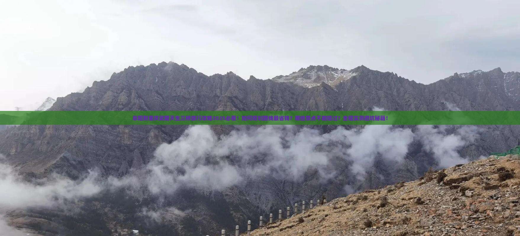 阜阳到重庆武隆天生三桥旅行社