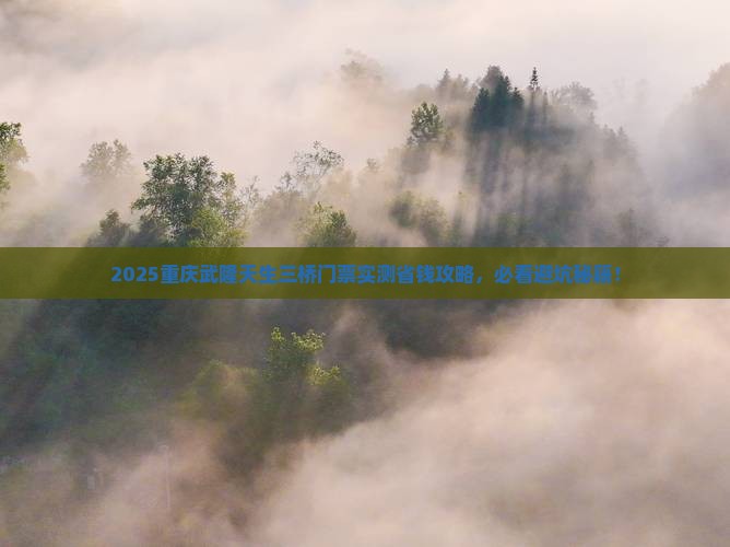一月到重庆武隆天生三桥门票