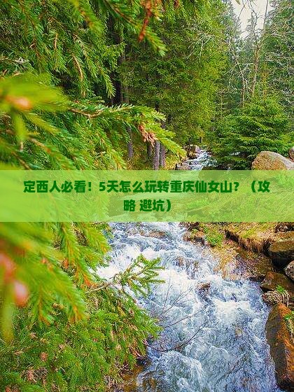 定西去重庆仙女山五日游