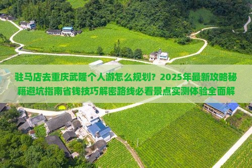 驻马店去重庆武隆个人游