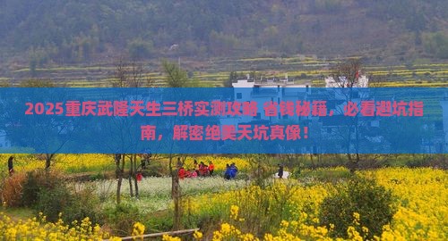 重庆去重庆武隆天生三桥旅游
