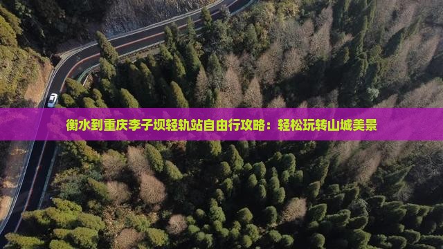 衡水到重庆李子坝轻轨站自由行