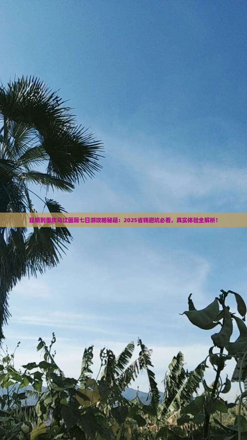 昆明到重庆乌江画廊七日游