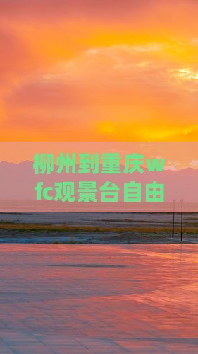 柳州到重庆wfc观景台自由行