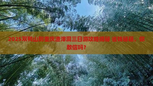 双鸭山到重庆渣滓洞三日游