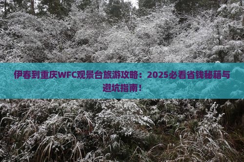 伊春到重庆wfc观景台旅游