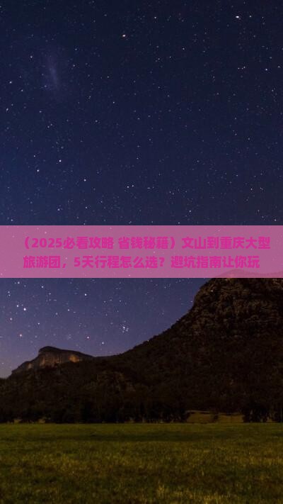 文山到重庆大型旅游团