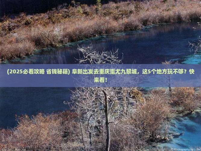 阜新去重庆蚩尤九黎城哪里玩
