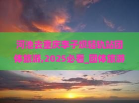 河池去重庆李子坝轻轨站团体旅游