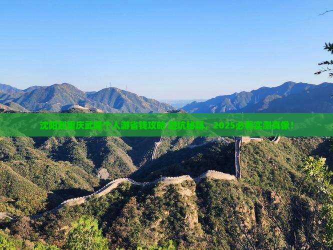 沈阳到重庆武隆个人游