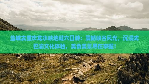 盐城去重庆龙水峡地缝六日游