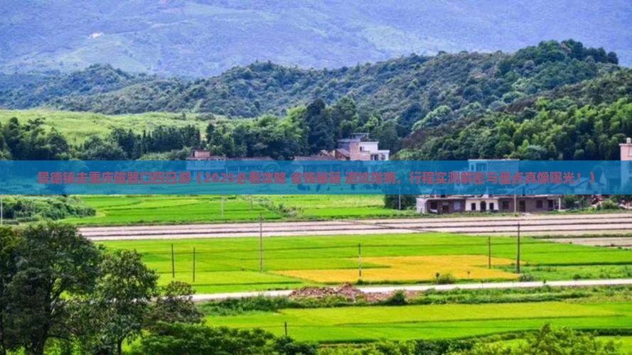 景德镇去重庆磁器口四日游