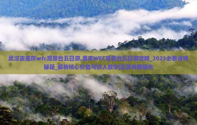 武汉去重庆wfc观景台五日游 武汉去重庆wfc观景台五日游