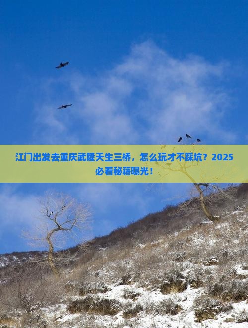 江门去重庆武隆天生三桥攻略